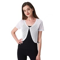 Sofishie 크로셰 오픈 슈러그 화이트 2 401507, 4-5