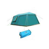 캠핑텐트 VANQUISHER-대형 공간 1 홀 침실 2 개 방수 방풍 가족 파티 아웃도어 캠핑 텐트 글램핑 럭셔리 투어 폭풍 대비, [01] Green