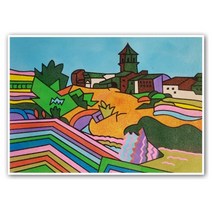 [동화오피스] 데코샌드 아트 명화시리즈 / 샌드아트 DIY 어린이 만들기키트, 프라데스마을