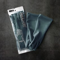 홈에디션명진 오버핏 고무장갑 5켤레 (소/중/대) 4종 색상 통이 큰 장갑, 다크그린 5P (L)