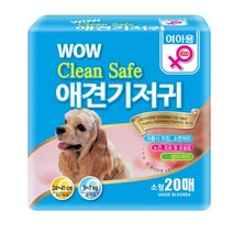 통기성필름 소형견 강아지생리대 위생용품 흡수력 배변실수 관리 대소변, 1개