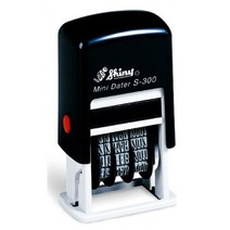 샤이니 3mm 일부인 도장 스템프 만년 S-300 날짜 자동 스탬프 인감, 멋진남자상회 잉크패드청