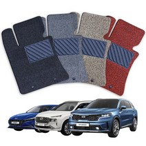 예스카 운전석 조수석 확장형 코일매트 카매트 발판, 올뉴 카렌스(13년3월~) - 1열, 기아자동차