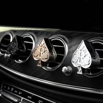 [NEW향 출시] 라피네르 명품 로얄스페이드 고급 차량용방향제 2개입 자동차디퓨저, 딥블랙, 스윗피치