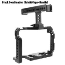 소니 A7S3/A7R4 SLR 카메라 적합 올 클루시브 토끼 케이지 알루미늄 합금 프레임 핸들 사진 액세서리, 02  shown in cture