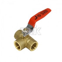 명인코리아 황동 볼밸브삼방 KS (L형) (MK)(15158) 40A, 1개