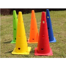 높이 뛰기 허들 Football Training Windbreak Obstacles Hurdle Rack Sign Tube Roadblock Triangle Cone Basket, 04 라이트 그린