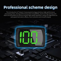 자동차속도계 UHD 헤드업디스플레이 호환 큰글꼴 플러그 앤 플레이 GPS 자동차 액세서리 헤드 업 트럭 버스, 한개옵션0