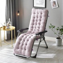 스윙의자 스윙체어 흔들의자 벨벳 두꺼운 데크 라운지 의자 안락 따뜻한 패딩 부드러운 등받이 쿠션 락킹 마사지 패드, light purple_L(160x50x12cm)