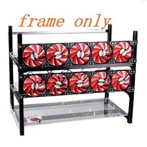 PC 케이스 stackable 12 gpu 12gpu 알루미늄 open air case, 프레임만