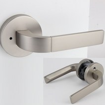 BUC P3000 방문손잡이 문고리 버튼형, P3000(그레이)
