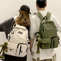 유지원졸업선물 투포켓 포인트 캐주얼 디자인 방수 가방 다용도 백팩캐주얼백팩 남자중저가가방 남자캐주얼백팩 남성백팩 여성오피스백팩 멀티백팩 남자백팩 여, 블랙