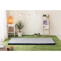 이슬립 메모리폼 캠핑 매트리스 (가방포함 / 1인용티싱글 75x200x5cm) 캠핑침구 초경량 메모리폼 캠핑베개 캠핑용품 차박용품 차박이불 캠핑침구 텐트침구 야외용베개 매트, 매트리스+캠핑베개1화이트