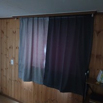 그레이 다이소 커튼 책장가리개 창문형 붙이는 암막커튼 문가리개 찍찍이 중문 가림천 무타공 공간분리 베