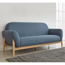 모던 패브릭 3인용 소파 원목 신혼 아파트 스터디룸 로비 탕비실 매장 고급, 소프트그레이