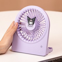 산리오 선풍기 데스크 미니 소형 휴대용 아웃도어 탁상용 목걸이 핸디 집게 무소음 시나모롤 헬로키티 쿠로미 요술봉, 쿠로미 아웃도어휴대용 선풍기