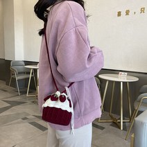 집콕 복주머니 버킷백 양털 손뜨개 가방 만들기 핸드메이드 위빙백 호보백 원단 퀄팅 토트백