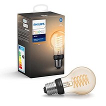 독일 직구 Philips Hue White Filament E27 LED 램프 밝기 조절 가능 따뜻한 백색광 앱을 통해 제어 가능 Echo Echo Dot)와 호환 가능-17934, 피스톤 - 스타터 세트