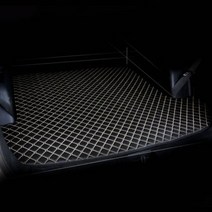 올뉴 그랜저GN7 신형퀼팅 4D 가죽트렁크매트, 블랙+블랙, LPG, 현대