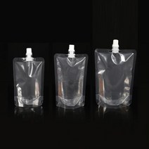 투명 스파우트 액상주스 음료 캡파우치 음료팩 주스팩ERT+18, 1파우치 음료팩-150ml