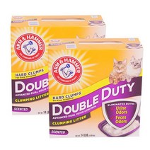 암앤해머 더블듀티 9.07kg x2개 고양이모래 악취제거효과, 없음