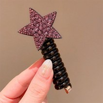 트렌드 하트 디자인 포니테일 탄성 헤어 밴드 고무 타이 번들 스크런치 휴대폰선 액세서리 머리띠