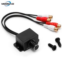 새로운 자동차 스피커 오디오 앰프 저음 RCA 레벨 원격 볼륨 제어 노브 LC-1 범용 조절기, 없음