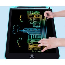 대형 LCD 패드 메모 보드 전자칠판 스마트 전자 메모장 그림 그리기 노트, 12인치 컬러 핑크, 1개