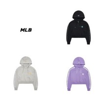 MLB 여성 애슬레저 아노락 크롭 후드티 3FTSA3021
