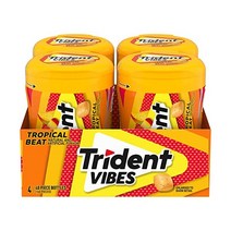 Trident 트라이던트 무설탕 트로피칼 비트 40개입 4팩
