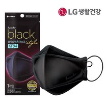 미마 KF94 중형 마스크 국산 새부리형 개별포장, 10매, LGKF94_대형, 블랙