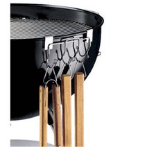 웨버Weber 그릴 도구 홀더 스틸은 47cm(18.5인치) 및 57.2cm(22.5인치) 숯 그릴에 맞습니다 302594