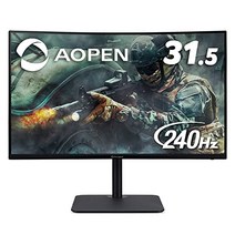 AOPEN 게이밍 곡선 모니터 32HC5QRZbmiiphx 31.5 인치 240Hz 1ms VA 풀 HD PS4 FPS 방향 HDMI×2 DisplayPort 3년 보증