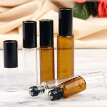 지안 향수공병 롤러볼 롤온공병 오일공병 5개, 갈색 _ 10ml X 5개