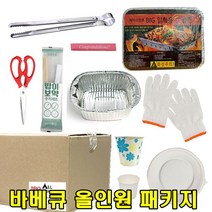 sk커머스 일회용바베큐올인원패키지 1box 캠핑 여행 낚시 계곡 취사용품 세트아이템 낚시터 나들이 피크닉 야영장 캠핑장 펜션 콘도 가족여행, 2box