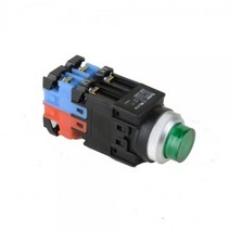 VSB946799건흥전기 1A1B 조광 LED 램프 푸쉬락 스위치 230V AC 25mm KBL25AT-L3A11, 블루 [KBL25AT-L3AB11]