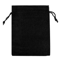 25 개/몫 Drawstring 황 마 삼 베 가방 아마 선물 가방 웨딩 사탕 가방에 대 한 보석 포장 가방 로고를 인쇄 할 수 있습니다., 12 black, 01 about 7x9cm