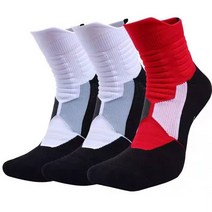 3 쌍 전문 남성 사이클링 양말 스포츠 농구 마라톤 미끄럼 방지 압축 자전거 등반, [22] 3 pairs BBH