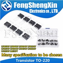 트랜지스터 TO-220 L7805CV LM317T 10 개, 01 L7805CV 10pcs