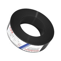 VIVOCH 100m(322피트) 순수 구리 멀티 스트랜드 전화선 RJ11 통신 6코어 실내 연결 라인 플랫 라인 블랙, Black_4-Core