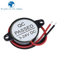 SFM-20B데시벨 액티브부저 알람 스피커 DC3-24V 연속 사운드 부저 2312 압전 피에조 전자, 1개, 단일, 단일