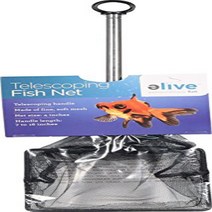 Elive Extendable Telescopic Fish Net Soft Cleaning Mesh Net for Aquarium or Fish Tank 4 Inch Net, 1
