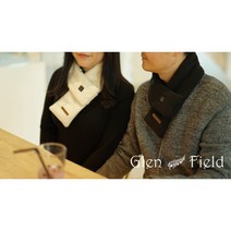 (보조배터리 포함) 스마트발열목도리 전자파인증나노그래핀 넥워머 온열머플러 캠핑 차박 낚시 야외활동, 발열목도리 보조배터리 : 아이보리 체크