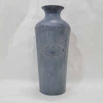 한소픈 브론즈 양철 화병 양철통 양동이 정원 소품 인테리어용품 양철소품 가드닝소품 양철바스켓, 그레이