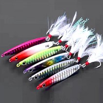 다파지 삼치 갈치 고등어 부시리 전갱이 농어 메탈지그 루어낚시 미끼, 14g, 래드축광