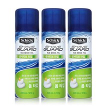쉬크 면도크림 쉐이브가드 센서티브 라임폼 210g 3개