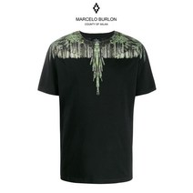 [ 넬드 ] 마르셀로블론 그린윙 반팔 티셔츠 블랙 CMAA018R