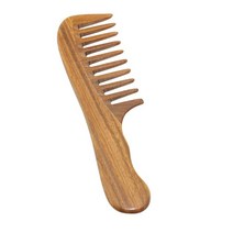 미용실드라이기 헤어 전문가용 19cm 부티크 대형 녹색 샌들 우드 넓은 치아 빗 거친 마사지 살롱 배 여성용, [01] 1pc