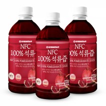 [황토농원] 물넣지 않은 착즙 NFC 100%석류즙 1L 3병, 단품