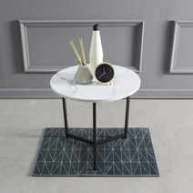 소프시스 위더스 마블 라운드 티테이블 500, 화이트마블 + 블랙